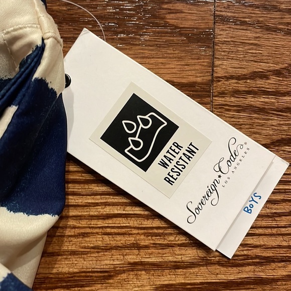 NWT Sovereign code Boys Swim disruptor Trunks Striped Moc  Fly size 4 - Picture 4 of 8